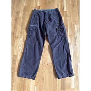 REI Men's Cargo Hiking Pants 34x32 Brown Outdoor Trail Nylon Cotton Utility